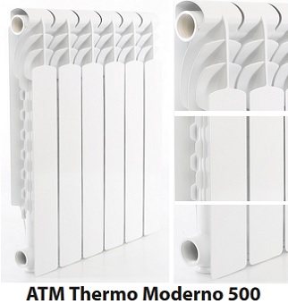 Moderno 500, алюминиевый радиатор ATM Thermo