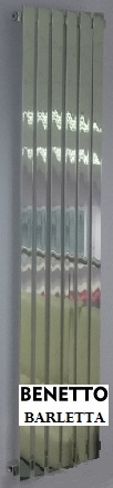 Вертикальный радиатор Benetto Barletta из нержавеющей стали