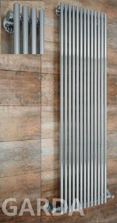 Вертикальный радиатор Бенетто Гарда из нержавеющей стали
