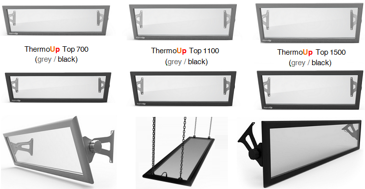 Потолочные стеклянные инфракрасные обогреватели Thermoup Top
